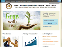 Tablet Screenshot of newcovenantcreditunion.org